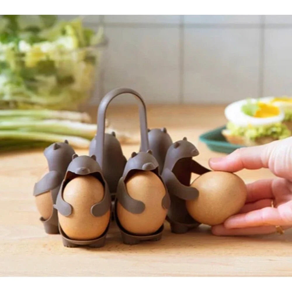 Eggbears - Cook, Serve, Store Egg Holder  - 6 eggs (NEW)